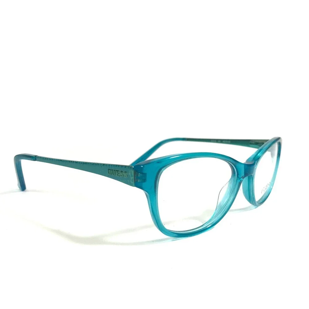 Guess Eyeglasses Frames GU9135 089 Clear Blue Cat Eye Full Rim 48-15-130